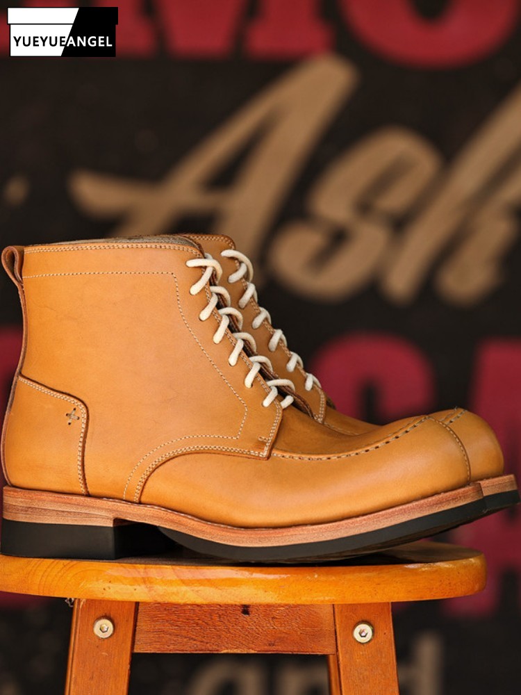 Crossfit Hard - Bottines à lacets en cuir véritable