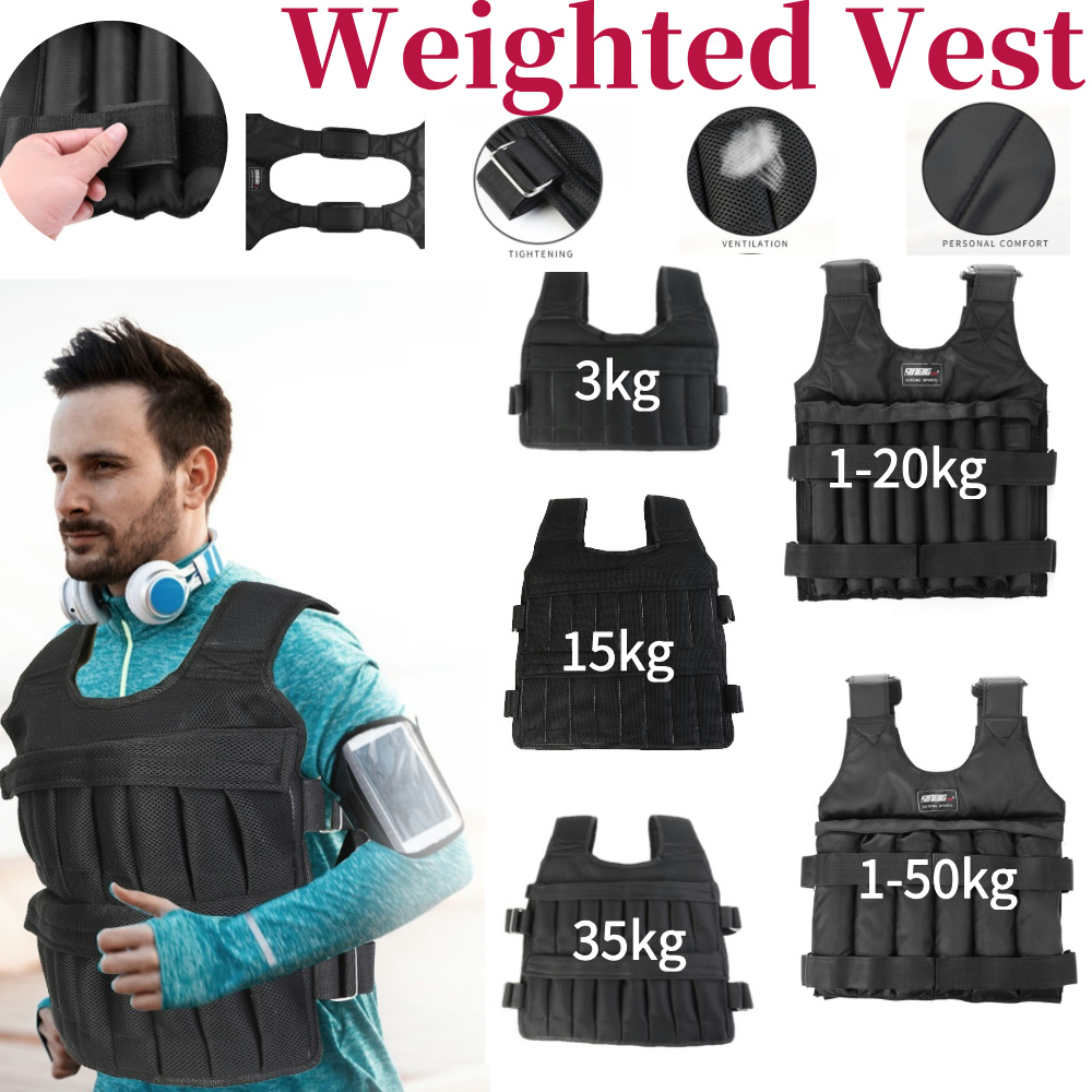 Crossfit Vest - Gilet de musculation réglable 3/15/35 kg